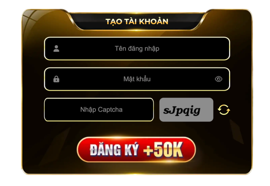 Bảng đăng ký/ đăng nhập TOP88