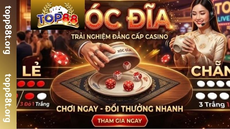 Các hình thức đặt cược xóc đĩa TOP88 phổ biến